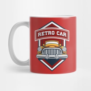 Retro Car Badge Mug